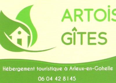 carte de visite Artois gîtes Arleux en Gohelle